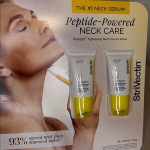 StriVectin Set of 2 Peptight Tightening Neck Serum Roller 1 oz each New